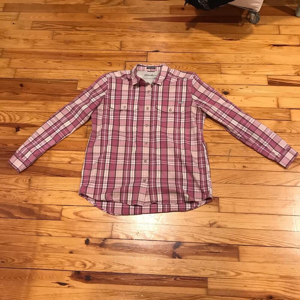 Eddie Bauer Pink Button Up
